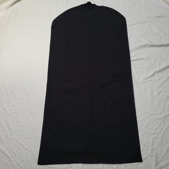 H. Lorenzo Black Garment Bag Logo Spell Out Fabric Zipper Empty READ 48 x 24 in - Picture 7 of 13